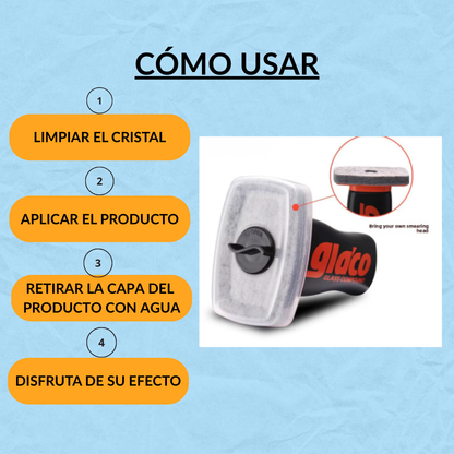 Repelente de agua para tus cristales